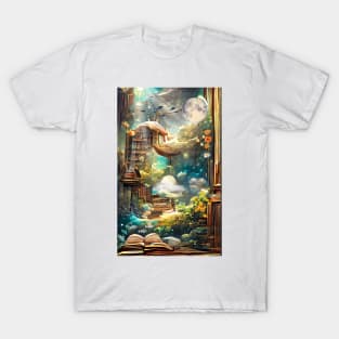 Library in Ocean| National library week | literacy week T-Shirt